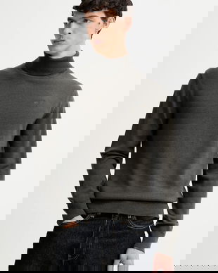 G-Star pulover de lână culoarea verde, cu guler, D27706.B692