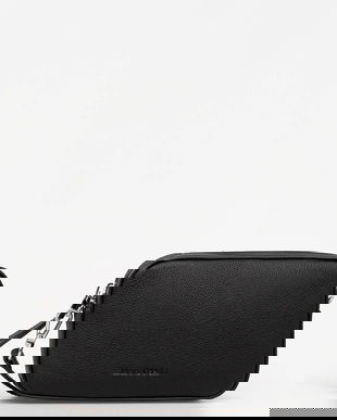 Marc O'Polo poșetă de piele culoarea negru, 5000009087