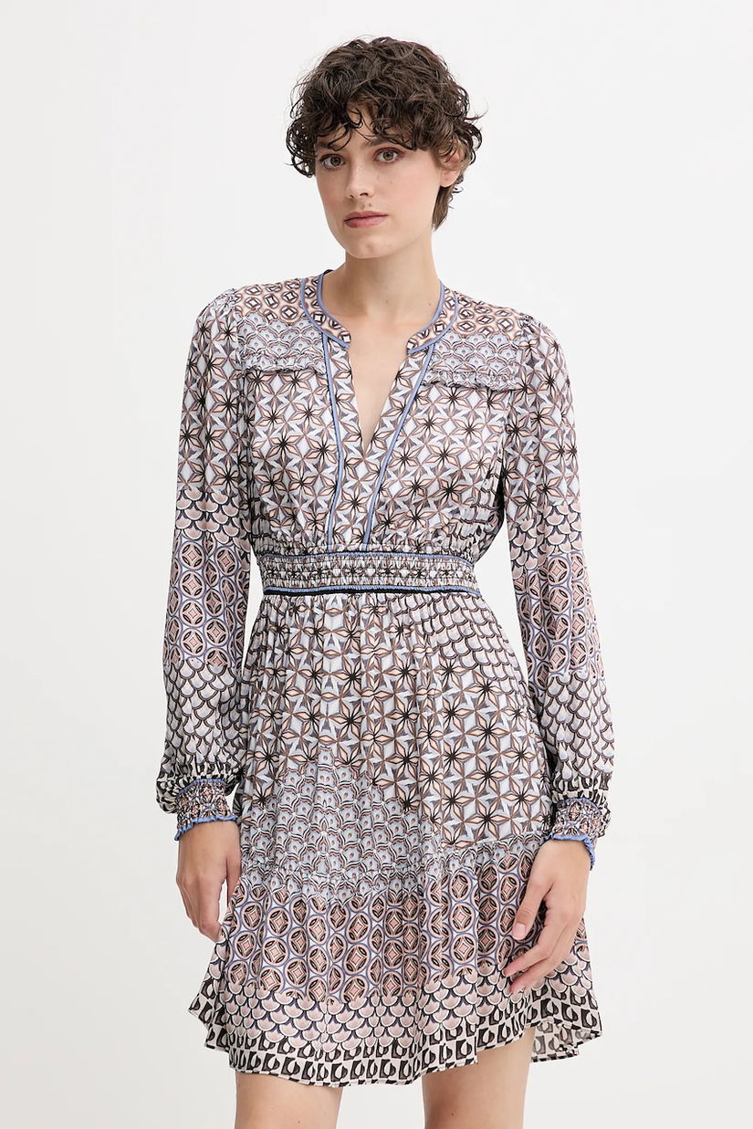 Hale BOB rochie culoarea maro, mini, evazați, 55RY660A