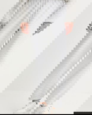 American Vintage pantaloni de trening culoarea gri, melanj, BAP05A