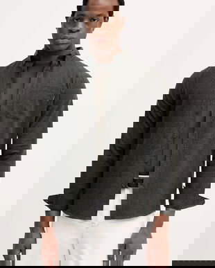 Lindbergh cămașă din bumbac culoarea verde, cu guler clasic, regular, 30.225050