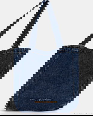 Marc O'Polo geantă de bumbac culoarea bleumarin, 5000007433