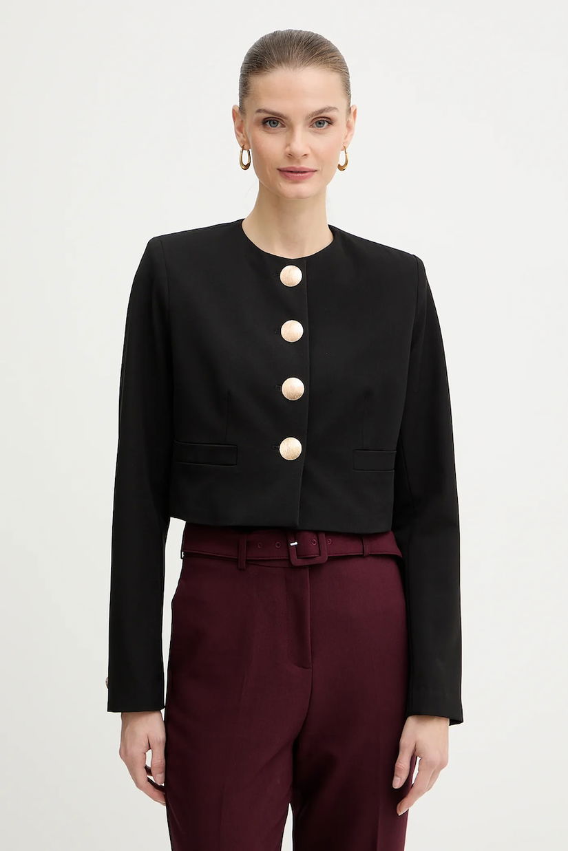 Morgan sacou culoarea negru, un singur rând de nasturi, uni, VPIE.F