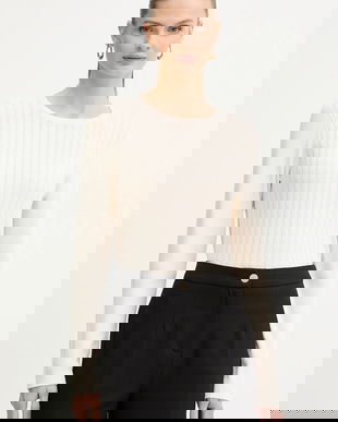 Morgan pulover culoarea bej, light, MNONO