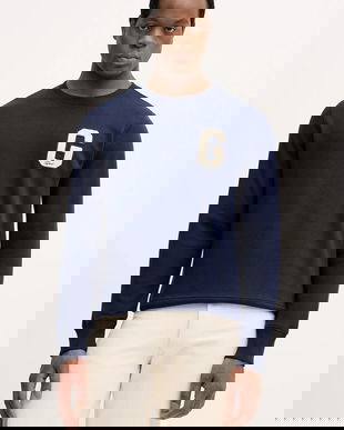 Gant bluză culoarea bleumarin, cu imprimeu, 2067062