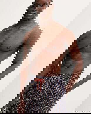 Vilebrequin pantaloni scurți de baie MOOREA culoarea bleumarin, MOODB139