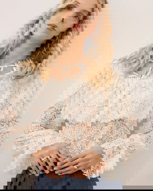 Bizuu bluză MARLY culoarea bej, uni, MARLY KREMOWY