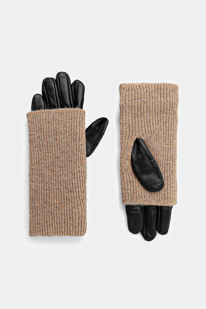 Medicine manusi de piele culoarea bej