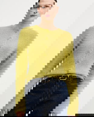 Sandro Ferrone cardigan cu alpaca culoarea verde, S9YBFNESPOLO