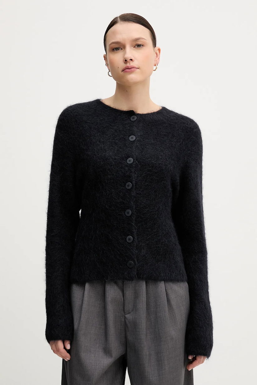 Sandro Ferrone cardigan cu alpaca culoarea negru, S9YBFNESPOLO