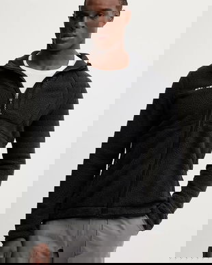 Mammut hanorac în aer liber Falera Pro culoarea negru, cu glugă, uni, 1014.06440