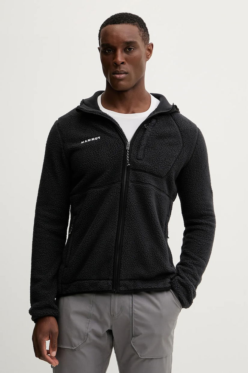Mammut hanorac în aer liber Falera Pro culoarea negru, cu glugă, uni, 1014.06440
