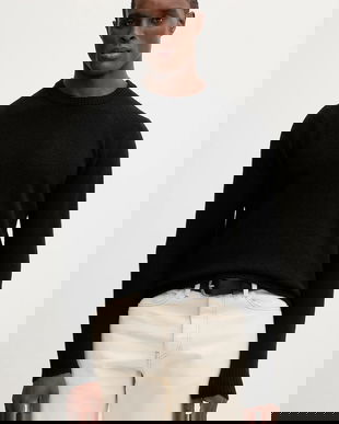 Lindbergh pulover din amestec de lână culoarea negru, light, 30.800220