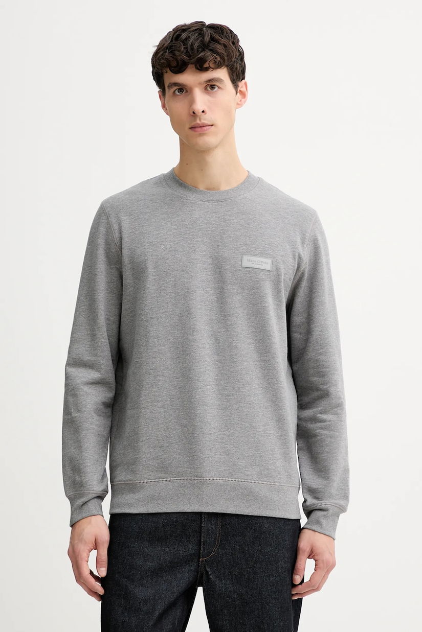 Marc O'Polo hanorac de bumbac culoarea gri, uni, 620401554008