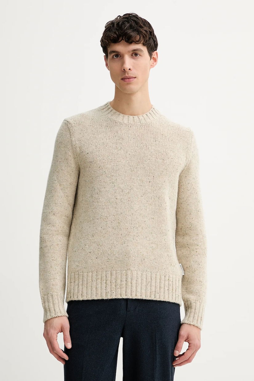 Marc O'Polo pulover din amestec de lână culoarea bej, 5000007626