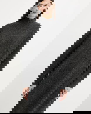 Marc O'Polo rochie cu lână culoarea gri, mini, oversize, 5000007471