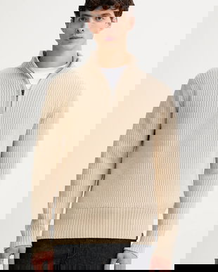 G-Star pulover din amestec de lână culoarea bej, călduros, cu turtleneck, D23938.E212