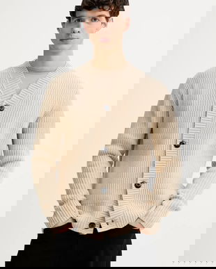 G-Star cardigan din amestec de lână culoarea bej, D26779.E212