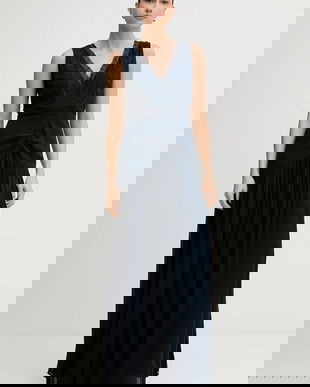 Pedro del Hierro rochie culoarea bleumarin, maxi, evazați, 3812202