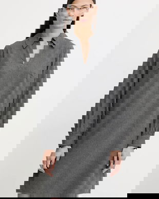 Marc O'Polo rochie din bumbac culoarea gri, mini, drept, 510089621497