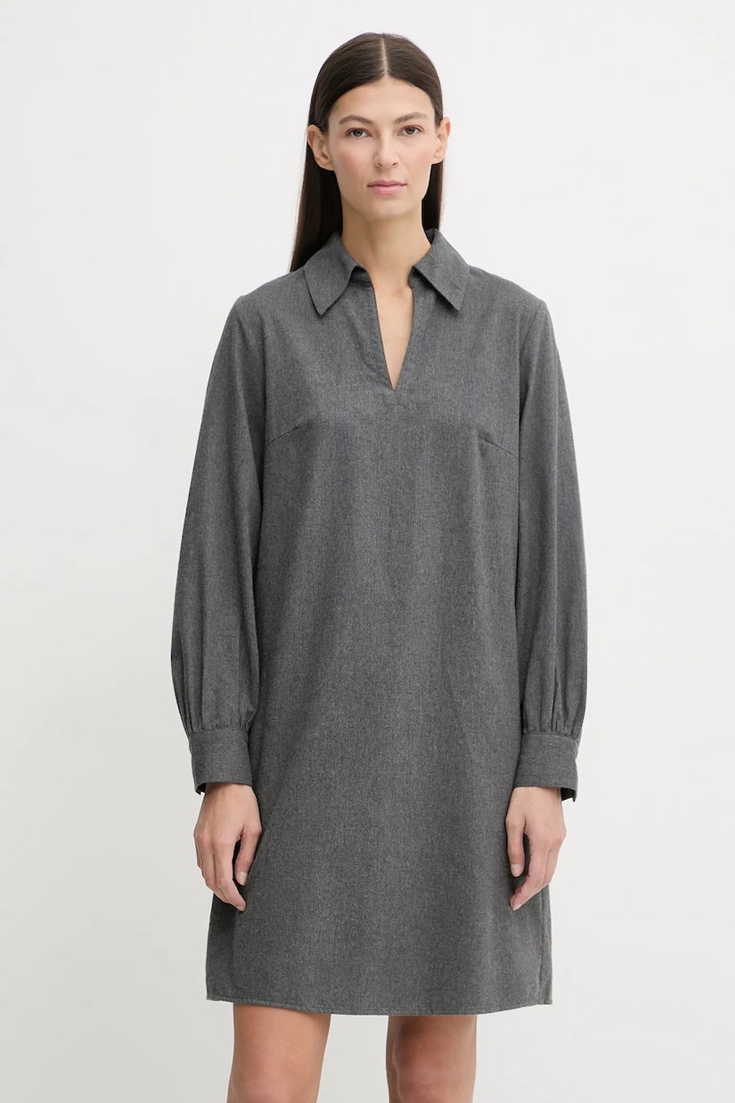 Marc O'Polo rochie din bumbac culoarea gri, mini, drept, 510089621497