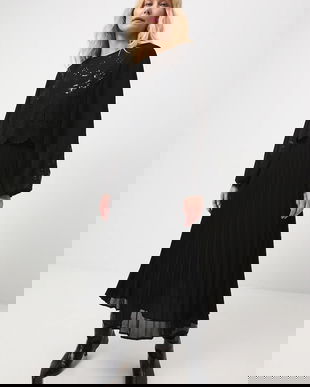 Medicine rochie din două piese culoarea negru