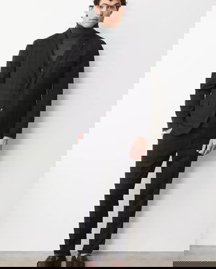 Medicine pantaloni culoarea negru, mulata