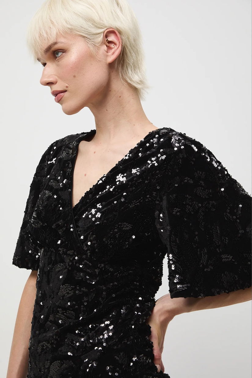 Medicine bluza culoarea negru, cu imprimeu