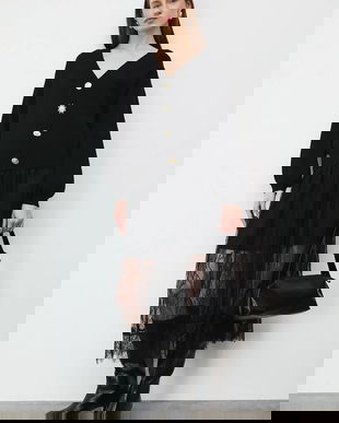 Medicine cardigan culoarea negru, light