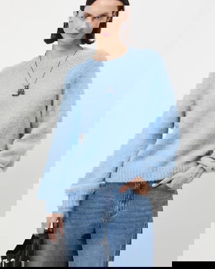 Medicine pulover din lână de alpaca călduros