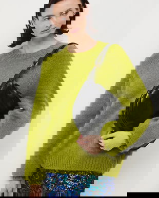 Medicine pulover din lână de alpaca culoarea verde, călduros