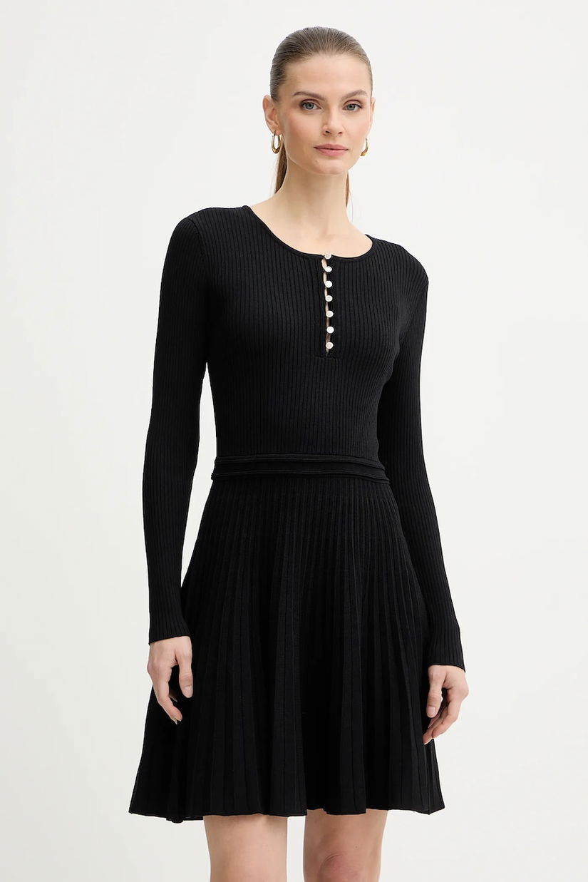 Morgan rochie culoarea negru, mini, evazați, RMCOSI