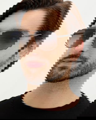 BOSS ochelari de soare culoarea gri, BOSS 1832/S