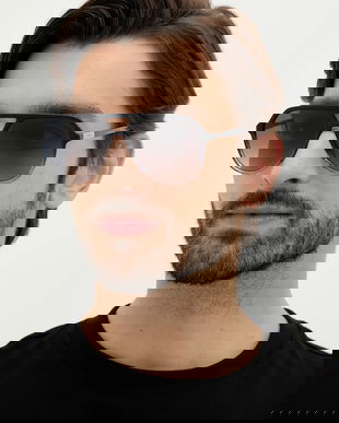 BOSS ochelari de soare culoarea bleumarin, BOSS 1831/S