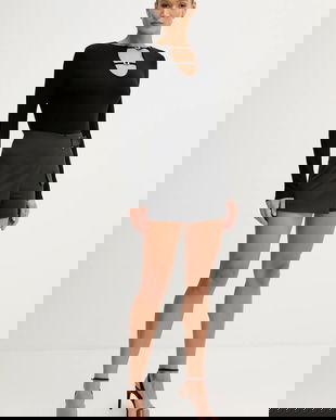 Sisley bluză culoarea negru, uni, 374SL108A