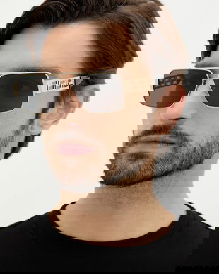 Versace ochelari de soare culoarea argintiu, 0VE2290