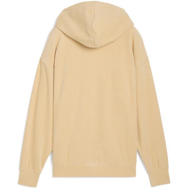 Hanorac femei Puma Ess Elevated Comfort Velour Rib Hoodie 68810783, L, Bej