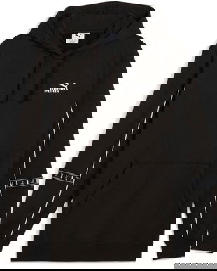 Hanorac barbati Puma Ess Tape Layout Hoodie 68826201, XL, Negru