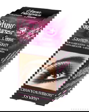 SHORT LIFE - Vopsea Crema pentru Sprancene, Grafit - Verona Professional Henna Proseries Cream for Eyebrows Graphite, 15 ml