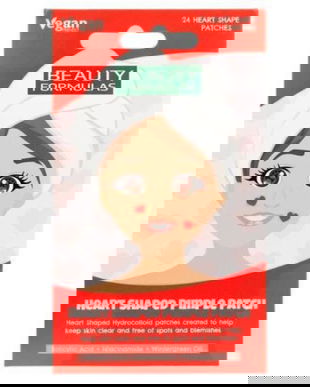 Plasturi hidrocoloid inimioare pentru cosuri x 24 buc, Beauty Formulas