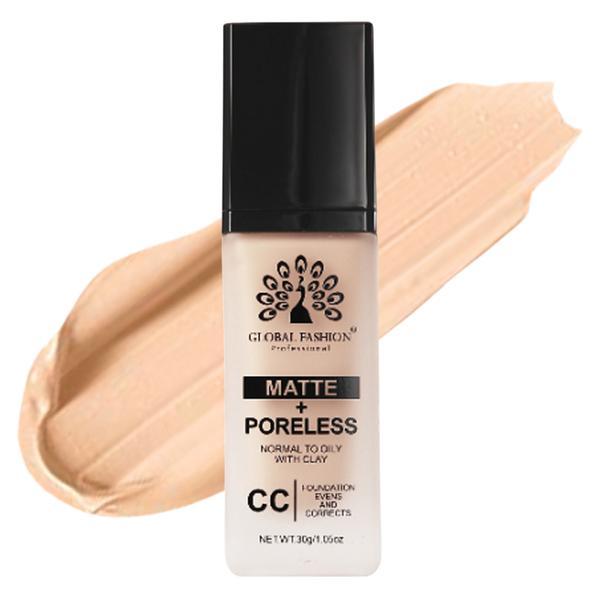 Fond de ten CC Matte+Poreless, Global Fashion, G015, Caramel, 30 ml