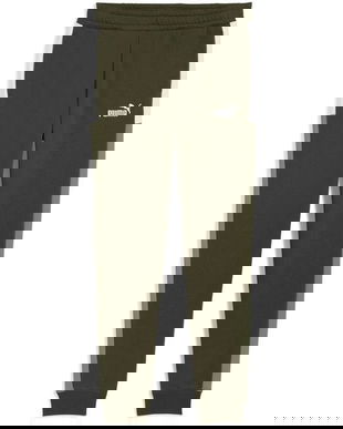 Pantaloni copii Puma Ess Block Sweatpants 69078270, 140, Verde