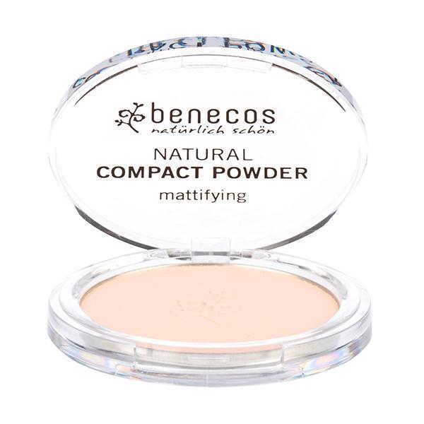 SHORT LIFE - Pudra Compacta Matifianta Benecos, nuanta Fair, 9 g