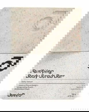 Sapun pentru corp Beviro Purifying Body Scrub Bar Zesty Vetiver, 135 g