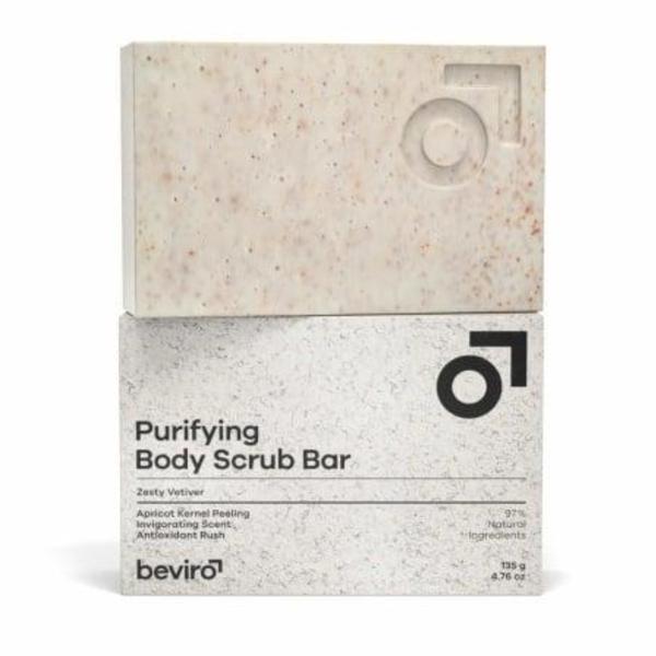 Sapun pentru corp Beviro Purifying Body Scrub Bar Zesty Vetiver, 135 g
