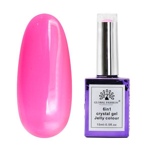 Cristal Gel pentru construcție Gel 6 în 1, Jelly Colour Gel, 15 ml, 6605 (Fara Tpo)