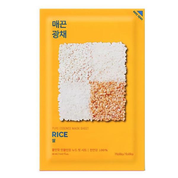 Masca Faciala cu Extract de Orez - Holika Holika Pure Essence Mask Sheet – Rice, 20 ml