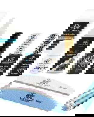 Set manichiura Global Fashion, 9 produse, multicolor