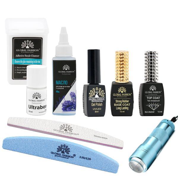 Set manichiura Global Fashion, 9 produse, multicolor