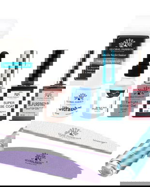 Kit pentru unghii &bdquo;Manichiură la bibliotecă&rdquo; &ndash; Global Fashion, 9 produse